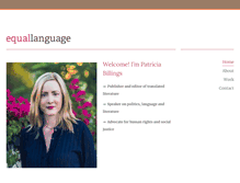 Tablet Screenshot of equallanguage.com